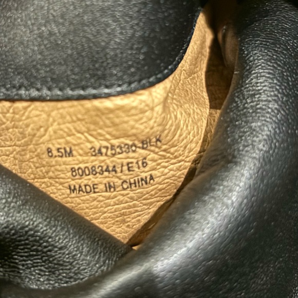 Women’s FRYE Over the Knee Suede Leather Fringe Black Block Heel Boots size 8.5 - Picture 6 of 6